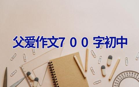 父爱作文700字初中