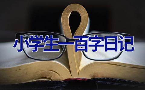 小学生一百字日记