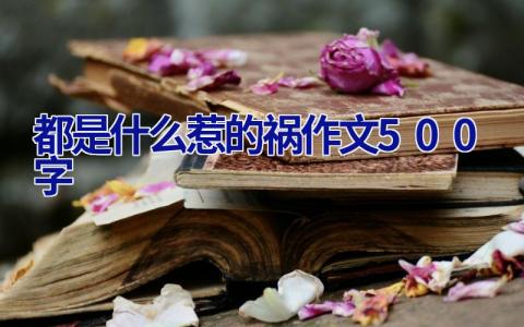 都是什么惹的祸作文500字