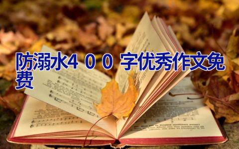 防溺水400字优秀作文免费