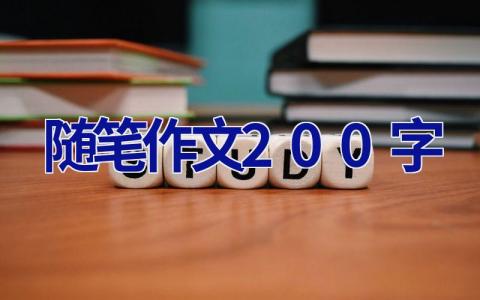 随笔作文200字