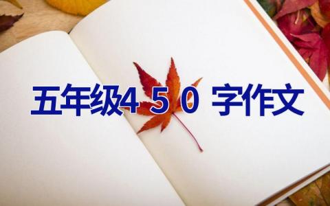 五年级450字作文