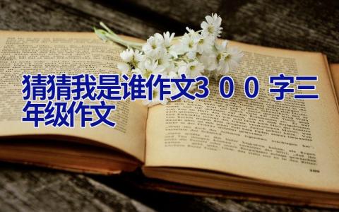 猜猜我是谁作文300字三年级作文